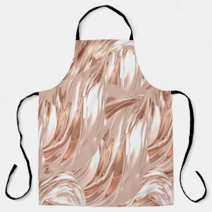 Delantal Tela de seda dorada: textura metálica 3D.