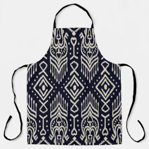 Delantal Tela Ikat bordada: Elegancia étnica.