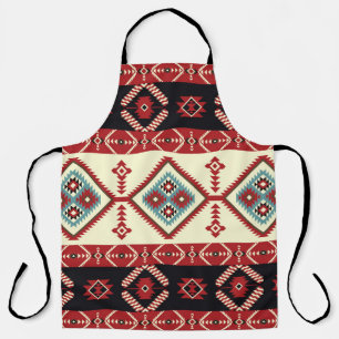 Delantal Tela nativa. Kilim de diseño geométrico. Tribus ét