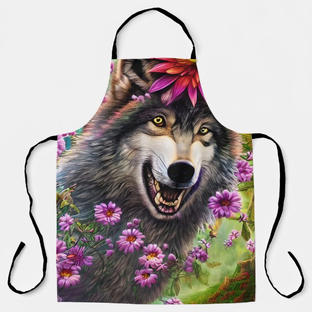 Delantal Temeroso Furry King Wolf (Anverso)