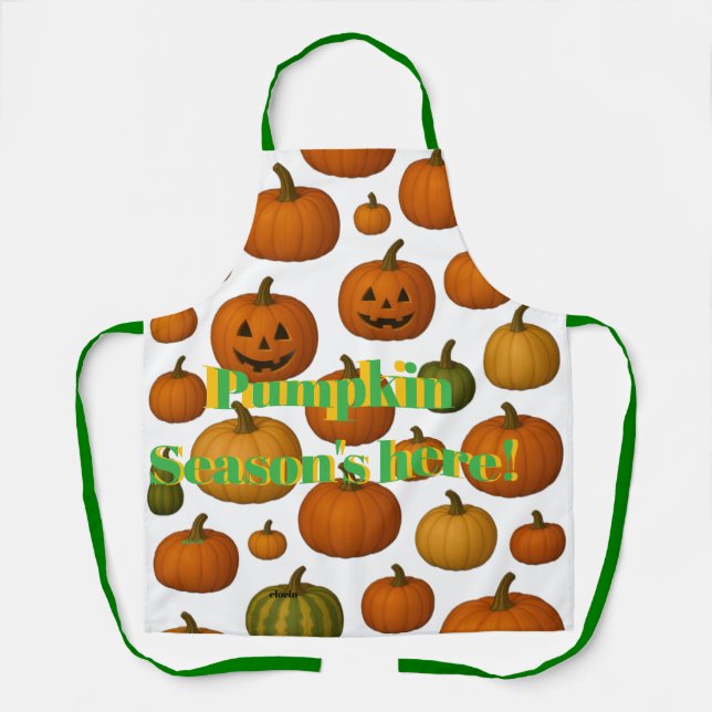 Delantal Temporada de Calabaza (Anverso)
