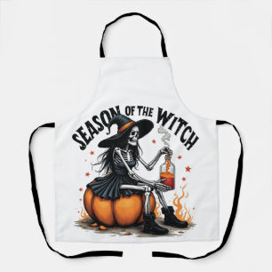 Delantal Temporada de la bruja Tocante Hallowee Wtich