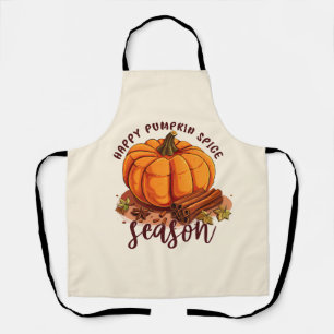 Delantal Temporada feliz de especias de calabaza