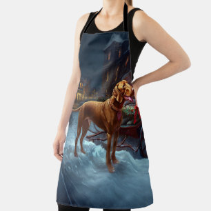 Delantal Temporada festiva de Navidad de Vizsla