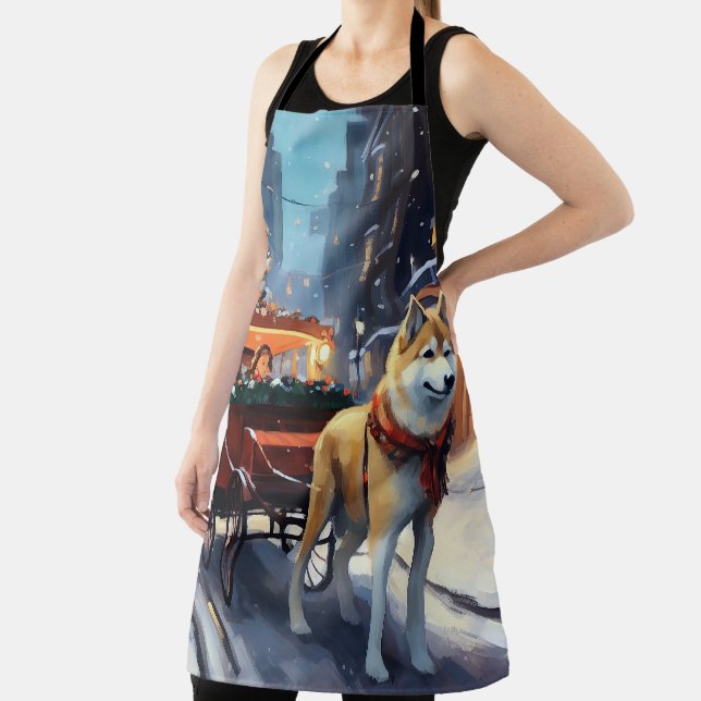 Delantal Temporada festiva de Navidades Akita (in situ)