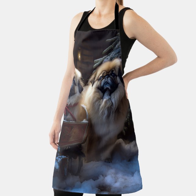 Delantal Temporada festiva de Navidades de Pekín (in situ)