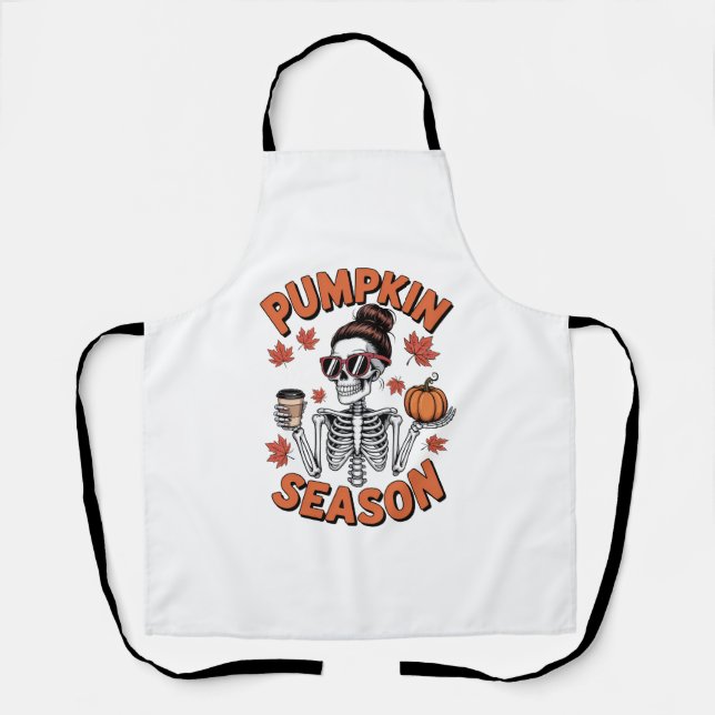 Delantal Temporada otoño de calabaza (Anverso)