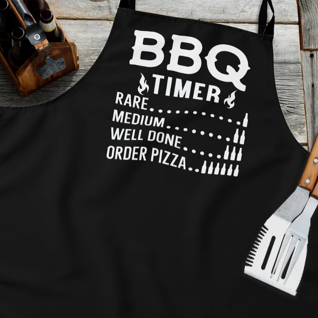 Delantal Temporizador de barbacoa divertido (Funny BBQ apron)