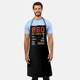 Delantal Temporizador Divertido de Barbacoa Número de Cerve