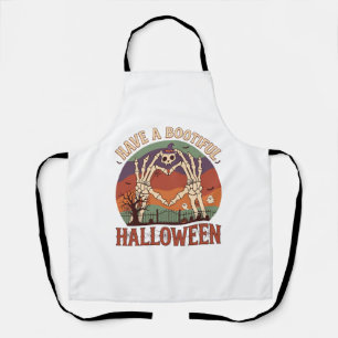 Delantal Tener Manos de Esqueleto de Gato Cráneo de Hallowe