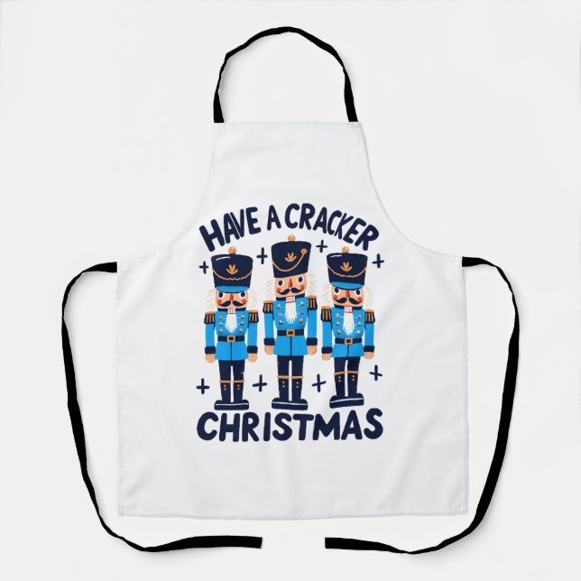 Delantal Tenga una navidad cascanueces (Anverso)
