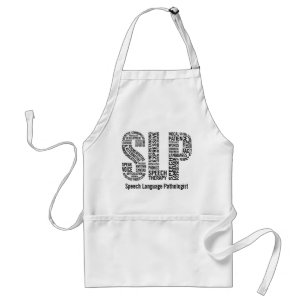 Delantal Terapeuta de discurso conocido personalizado SLP