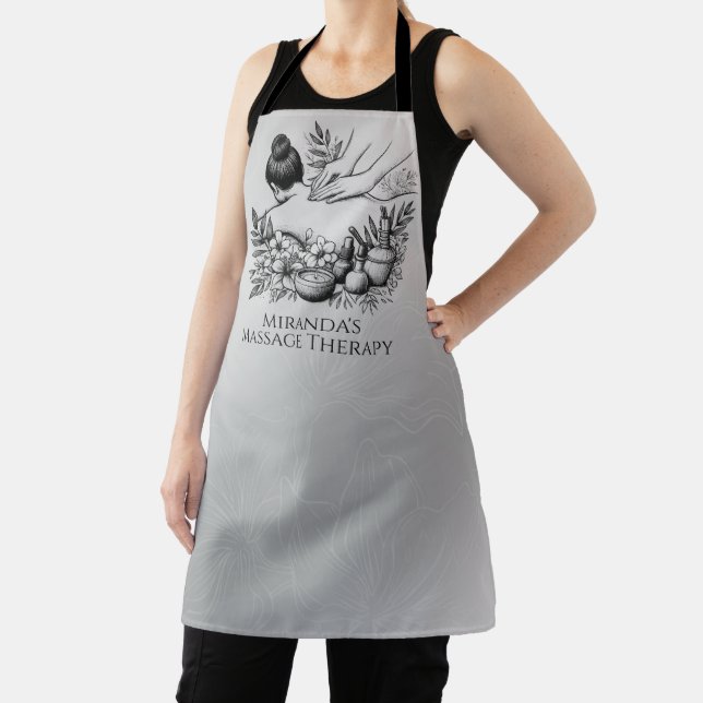 Delantal Terapia Masajista Manos Curadoras Energía Spa Well (in situ)