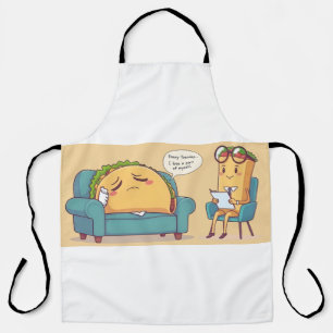 Delantal Terapia Taco Martes - Comida divertida Personaliza