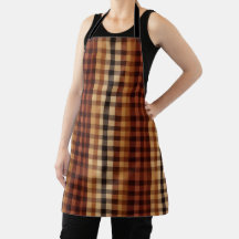 Terracotta Crema y Buffalo Plaid Tartán Negro 