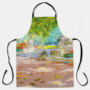 Delantal Terraza vintage, dibujo de Prospect Park (1887)