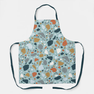 Delantal Terrazzo En Azul