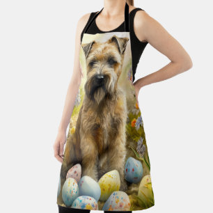Delantal Terrier Trigo con Huevos de Pascua Fiesta