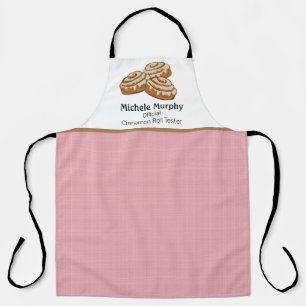 Delantal Tester oficial de canela bun Apron, personalizado