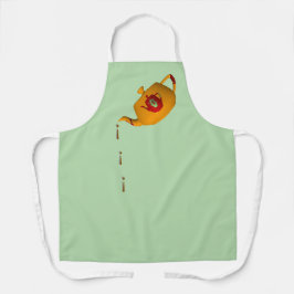 Delantal Tetera de menta de goteo doble para chef repostero