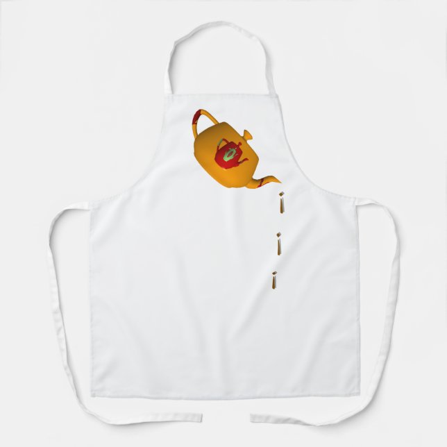 Delantal Tetera doble goteo blanca (Anverso)
