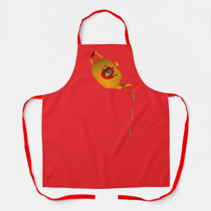 Delantal Tetera doble goteo roja