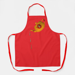 Delantal Tetera doble goteo Rojo Chef Baker