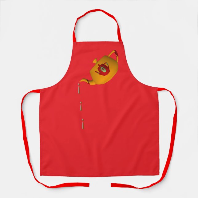 Delantal Tetera doble goteo Rojo Chef Baker (Anverso)