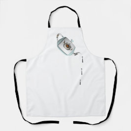 Delantal Tetera Drip Drip Blanca