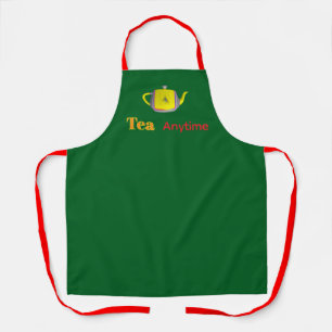 Delantal Tetera Verde Tea Anytime