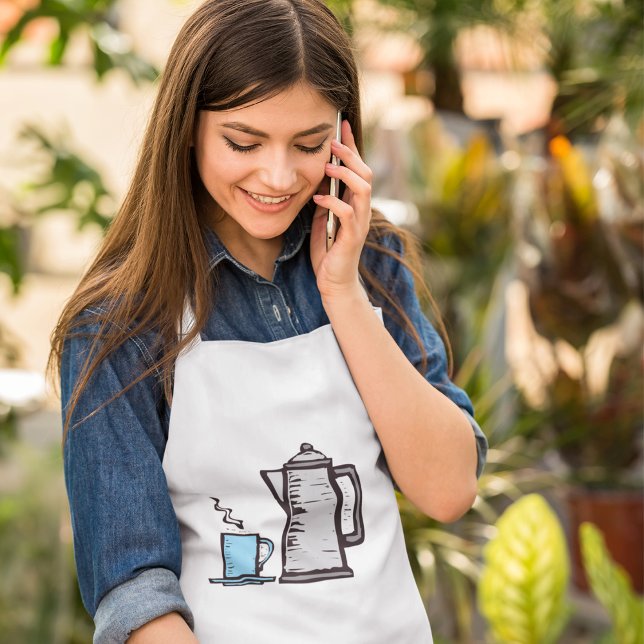 Delantal Tetera Y Copa (Subido por el creador)