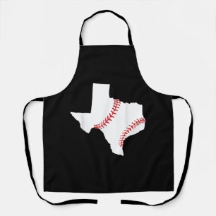 Delantal Texas Béisbol Estado divertido Texas Béisbol 