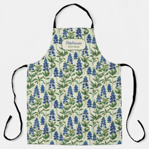 Delantal Texas Bluebonnet Kitchen Apron Lupine