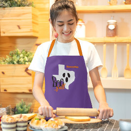 Delantal Texas Boo Y'all Halloween