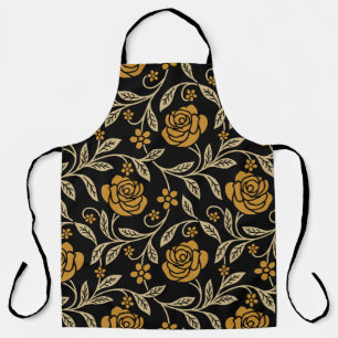 Delantal Textil indio: sin costuras florales tradicionales.