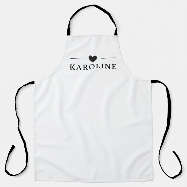 Delantal Texto personalizado, Apron de cocina (Anverso)