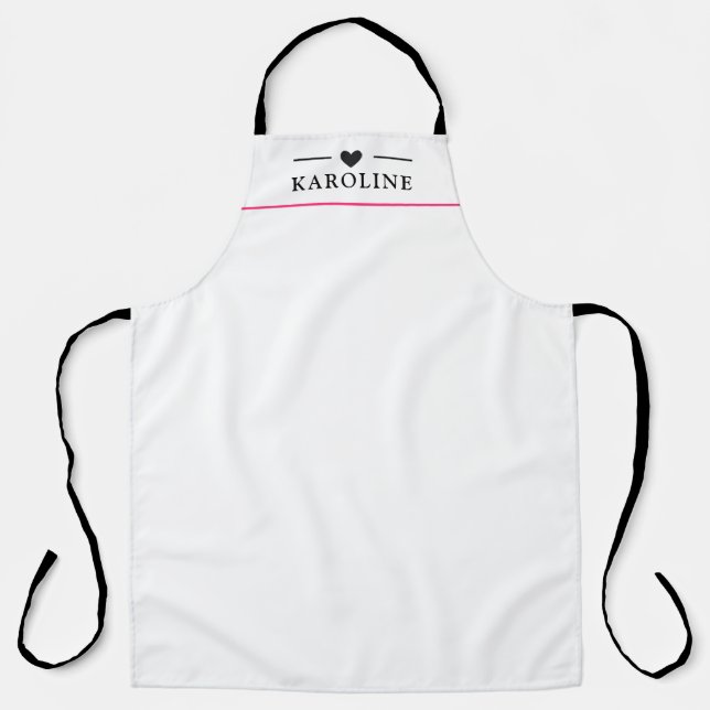 Delantal Texto personalizado, Apron de cocina (Anverso)
