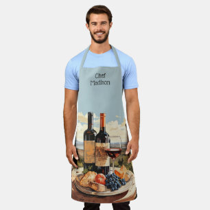 Delantal Texto personalizado de Wine Lover