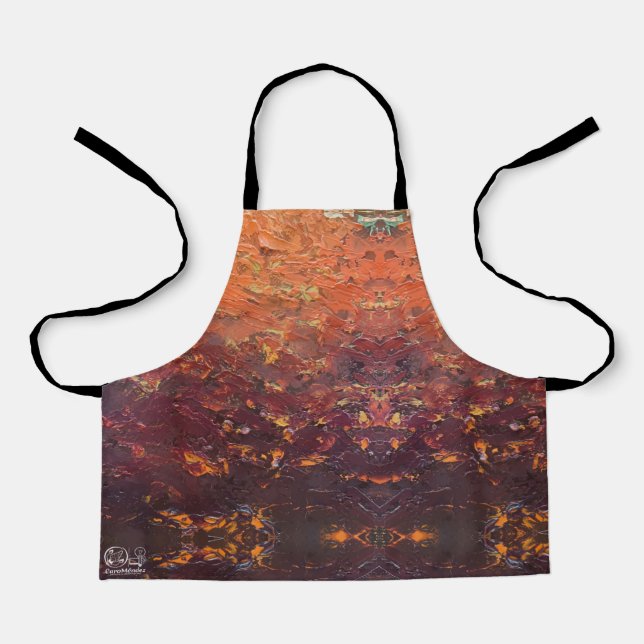 Delantal Textura #3 de la obra La puesta del sol (Anverso)