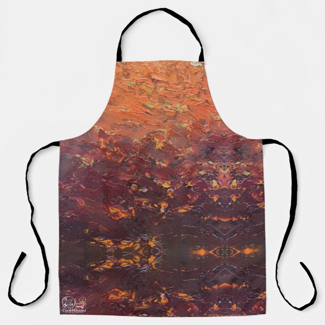 Delantal Textura #3 de la obra La puesta del sol (Anverso)
