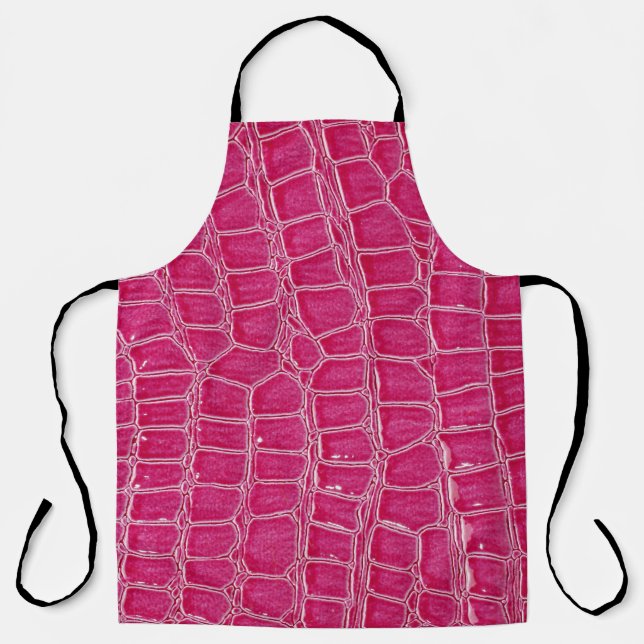 Delantal Textura con patrones de ligador rosa (Anverso)