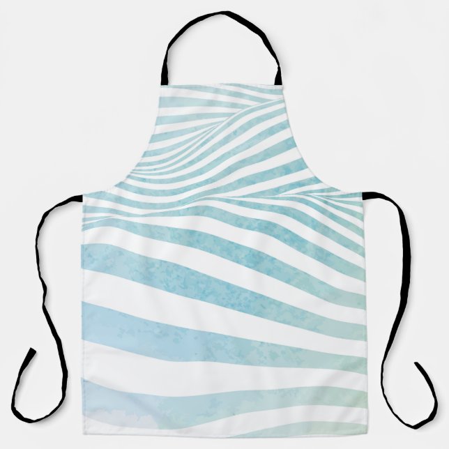 Delantal Textura de agua abstracta hecha con agua pintada a (Anverso)
