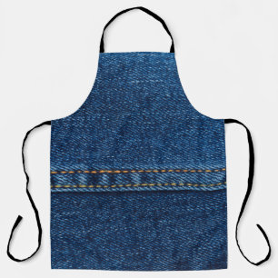 Delantal textura de chaqueta de jeans azules 
