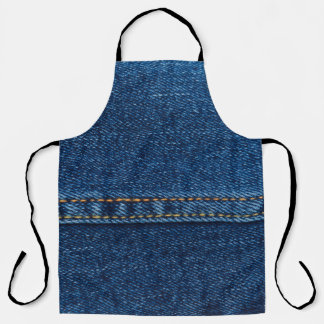 Delantal textura de chaqueta de jeans azules