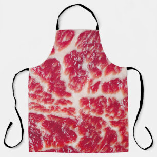 Delantal Textura de filete de carne de ternera con marmol