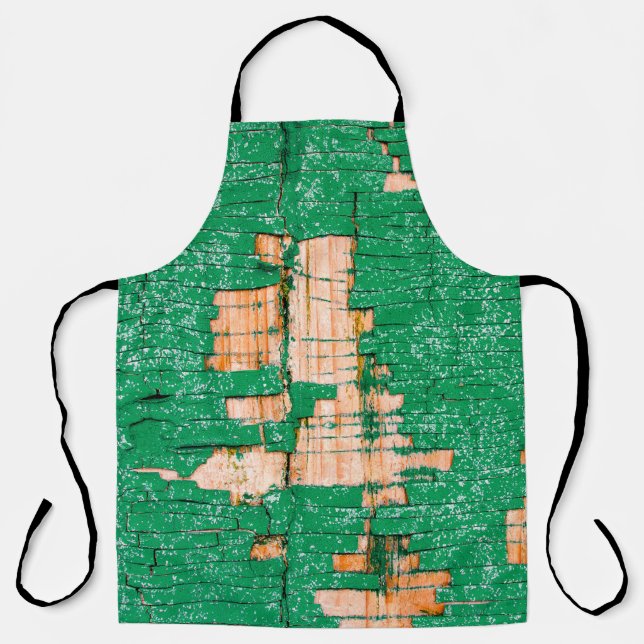 Delantal Textura de la antigua valla de madera con pintura  (Anverso)