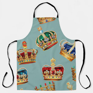 Delantal Textura de la moda barroca de la corona dorada