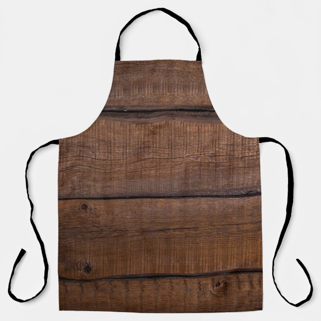 Delantal Textura de madera de árbol de fondo (Anverso)