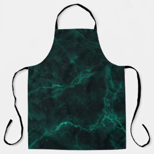 Delantal Textura de mármol verde oscuro