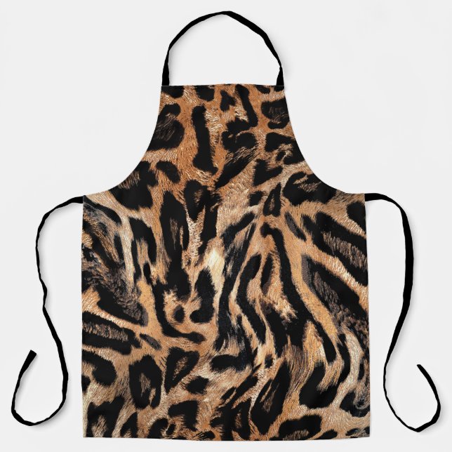 Delantal Textura de piel de leopardo (Anverso)